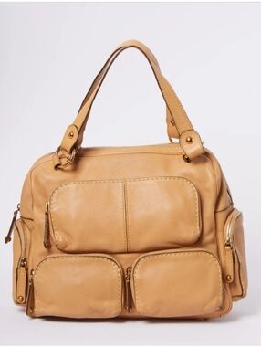 Tod's Tan Leather Multi-Pocket Shoulder Bag🤎